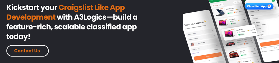 Craigslist Like App Development -cta