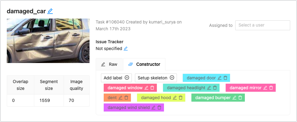 Data Annotation and Training Models